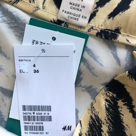 NWT H&M Silky Print Midi Skirt - Picture 5 of 5